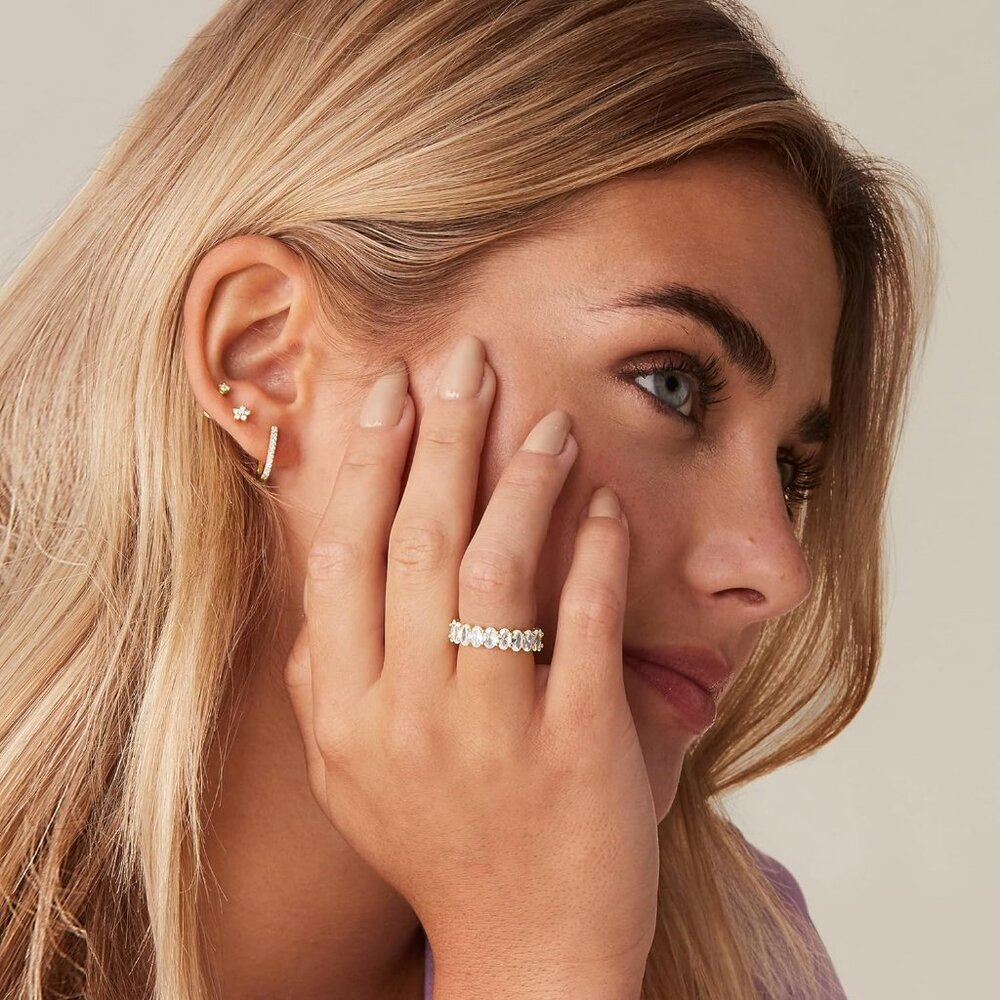 Hypoallergenic 5mm Stackable Love Ring - 14k Gold… - image 2